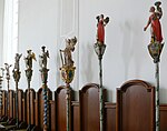 Processiestaven in de kerk van Horb, Baden-Württemberg