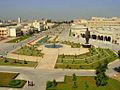 The main walkway at the university