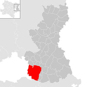 Lage der Gemeinde Groß-Enzersdorf im Bezirk Gänserndorf (anklickbare Karte)