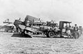 Aeroplanes being loaded with Christmas supplies for flood-bound "Tinnenburra" station in Queensland, c. 1930