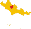 Collocatio finium municipii in Provincia Latinensi.