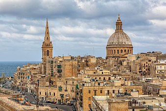 15/01: Vista del casc antic de La Valletta (Malta)