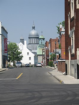 Straatbeeld in Trois-Rivières