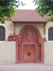 The church doors in Chassenard