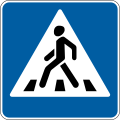 Pedestrian crossing (placed on right side of road)