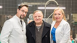 Jan Josef Liefers, Axel Prahl und Christine Urspruch (v.l.) spielen Boerne, Thiel und Haller