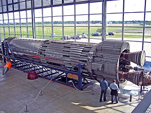 Blue Streak in der Flugwerft Schleißheim (Außenstelle des Deutschen Museums)