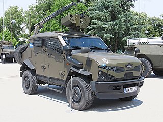 A Bulgarian 2nd generation SandCat Utility. In terms of styling the second-generation SandCat is the most varied and a variety of configurations can be seen.