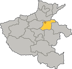 کائفینگ شہر کا ہینان میں مقام