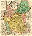 Mapa del siglo XVII/XVIII del Ducado de Teschen por Joh David Schleuen