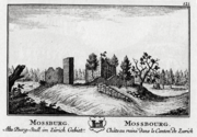 David Herrliberger rajza Moosburgról 1745-ből
