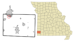 Location of Redings Mill, Missouri