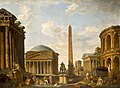 Джованні Паоло Паніні. « Римське капріччо. Пантеон та інші споруди », 1735 р. Музей мистецтв Індіанаполіса