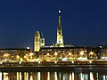 Cathédrale ed Rouen dans la nieut.