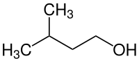 Strukturformel von 3-Methylbutan-1-ol