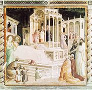 Presentación de María en el Templo, de Taddeo Gaddi, ca. 1330.