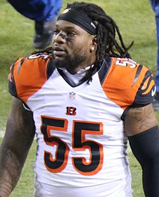 Vontaze Burfict exiting the field