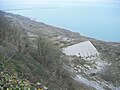 The range from the clifftop coast path of East Weares.