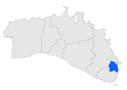 Location of Es Castell in Menorca