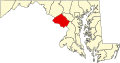 Localização do Condado de Montgomery (Maryland)