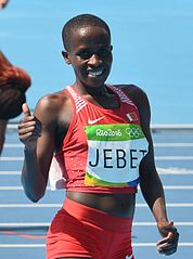 Olympiasiegerin Ruth Jebet