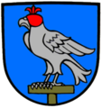 Verkappter Falke im Wappen von Falkau