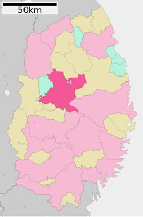 Localização de Morioka