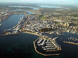 Fremantle vanuit de lucht