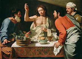 Bartolomeo Cavarozzi: "Supper in Emmaus", 1615 - 1625