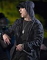 Image 12American rapper Eminem has gone by multiple honorifics, such as "King of Hip-Hop" and "King of Rap". (from Honorific nicknames in popular music)