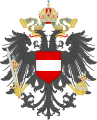 Kleines Wappen der Österreichischen Länder Österreich-Ungarns aus dem Jahre 1915, aus Die neuen österreichischen, ungarischen und gemeinsamen Wappen