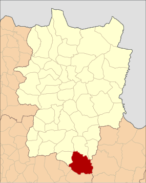 Localização de Izeda no Concelho de Bragança
