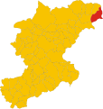 Vetera collocatio finium municipii in Provincia Bellunensi.