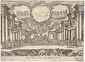 Sixth interlude- temple of peace (Intermedio sesto- tempio della pace), set design from the series 'Seven Interludes' for the wedding celebration of Cosimo de' Medici in Florence, 1608