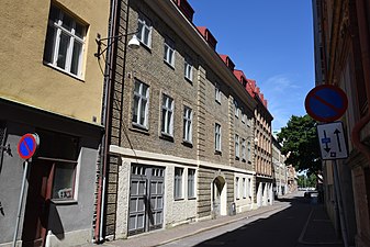 Fattigvårdens barack vid Smedjegatan.