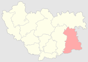 Житомирский уезд на карте