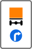 4.9.3 Direction of movement of vehicles with dangerous goods (turn right)