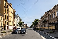 вид с Гагаринской улицы в сторону Литейного проспекта