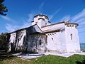 Church of Santa Maria di Portonovo, whose plan is a fusion of a Byzantine Greek cross and a romanesque basilica