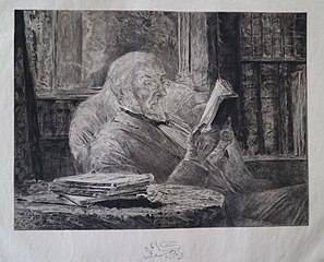 Portrait of William Ewar Gladstone, after John Mc Lure Hamiltond