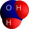 Hydrogen monoxide, or water, has this molecular structure.