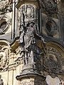 Escultura barroca do séc. XVIII na Coluna da Santíssima Trindade em Olomouc, então do Império Austro-Húngaro, hoje da Rep. Checa.