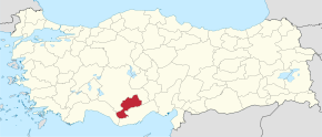 Poloha Karamanské provincie na mapě