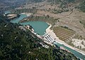 Barrage de Middle Marshyandi (70 MW) à Udipur, 2014.