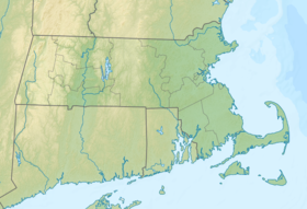 Map showing the location of Mount Grace State Forest