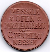 Rückseite der Teichert-Jubiläumsmedaille von 1922