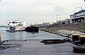 DDSG Schiffsstation Wien Reichsbrücke mit dem Kabinenschiff Theodor Körner