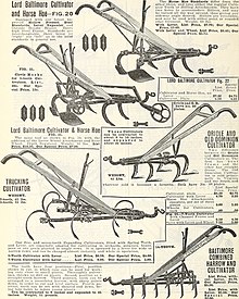 Pictures of five cultivators with promotional text and prices.