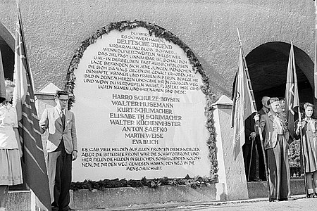 Memorial for members of the Red Orchestra in Germany in Brandeburg