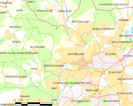 Montbéliard – Mappa